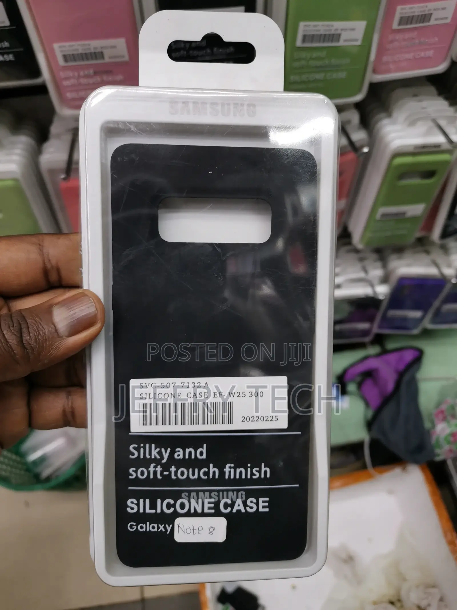 Soft Silicone Case for Samsung Galaxy Note 8 - Black