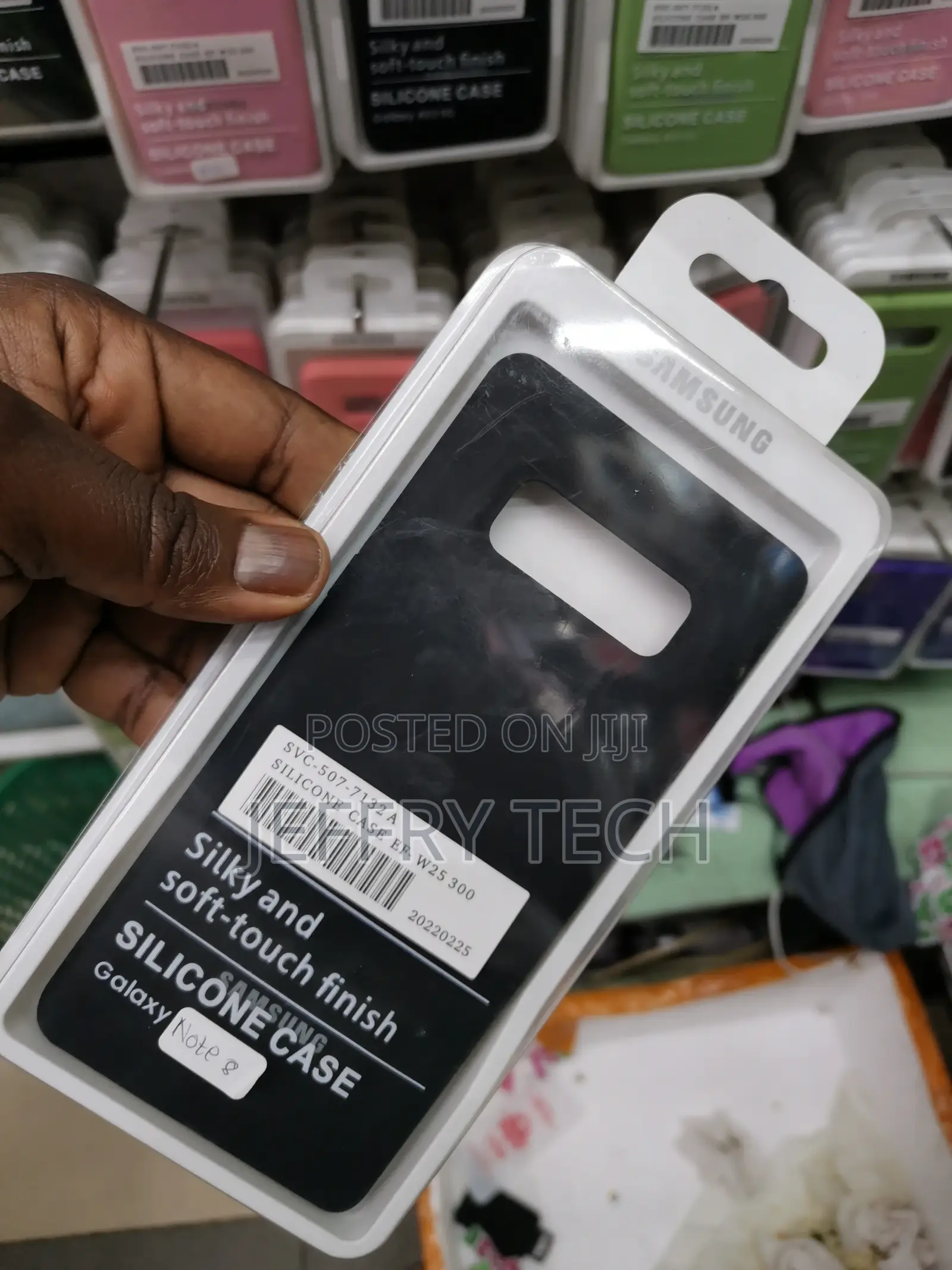 Soft Silicone Case for Samsung Galaxy Note 8 - Black