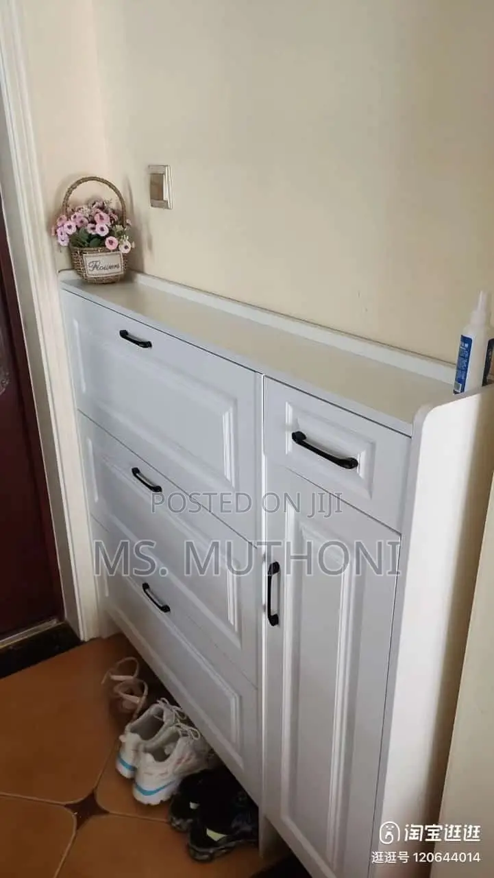 Entryway, Hidden Shoe Organizer Cabinet With Door and 3 Flip