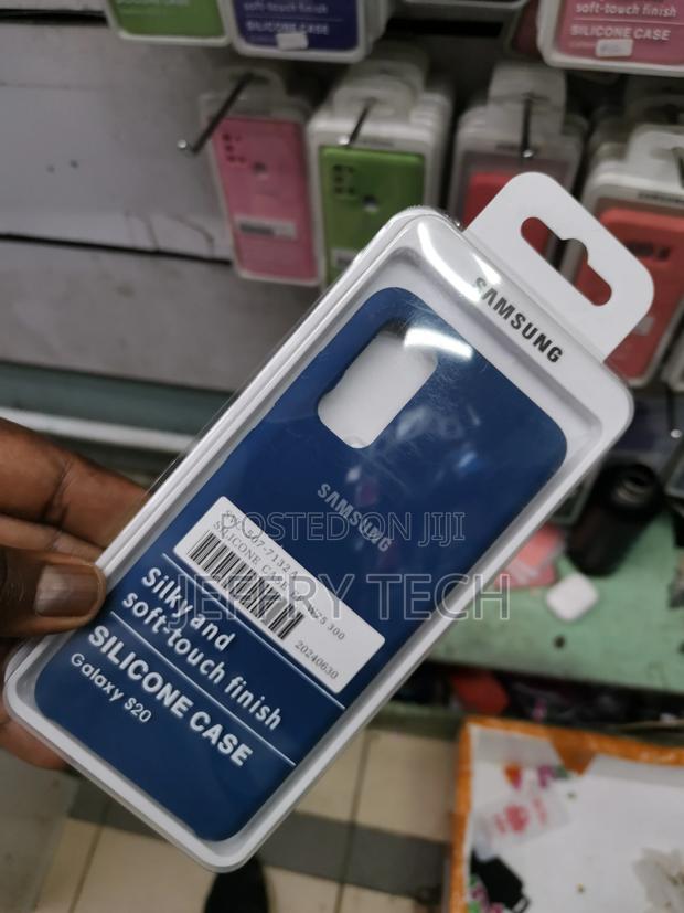 Samsung Galaxy S20 Soft Silicone Phone Case-Blue - thumbnail 3