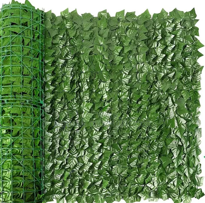 Elegant Green Artificial Privacy Balcony Fence