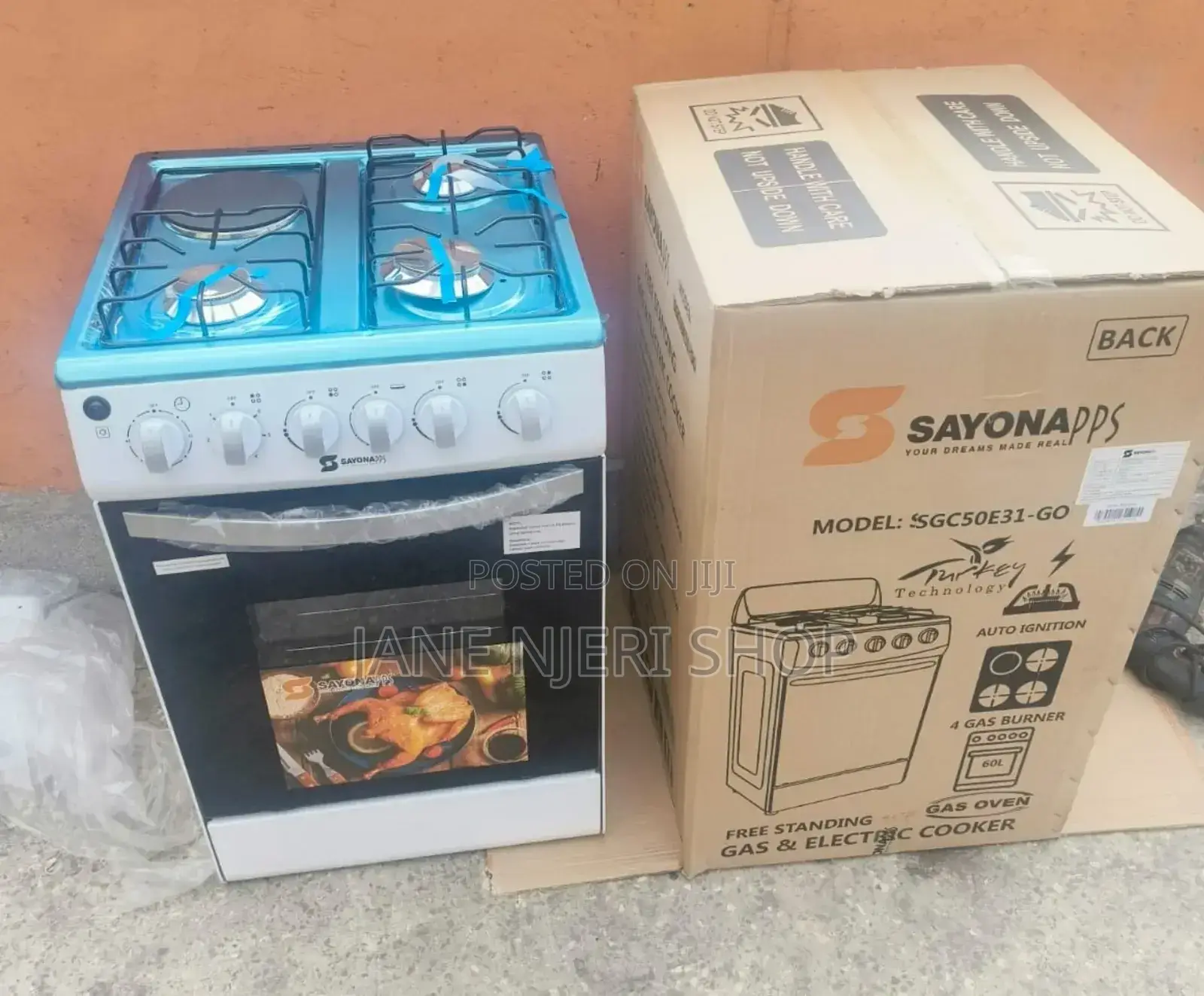 Standing Cooker 3+1 Sayona White