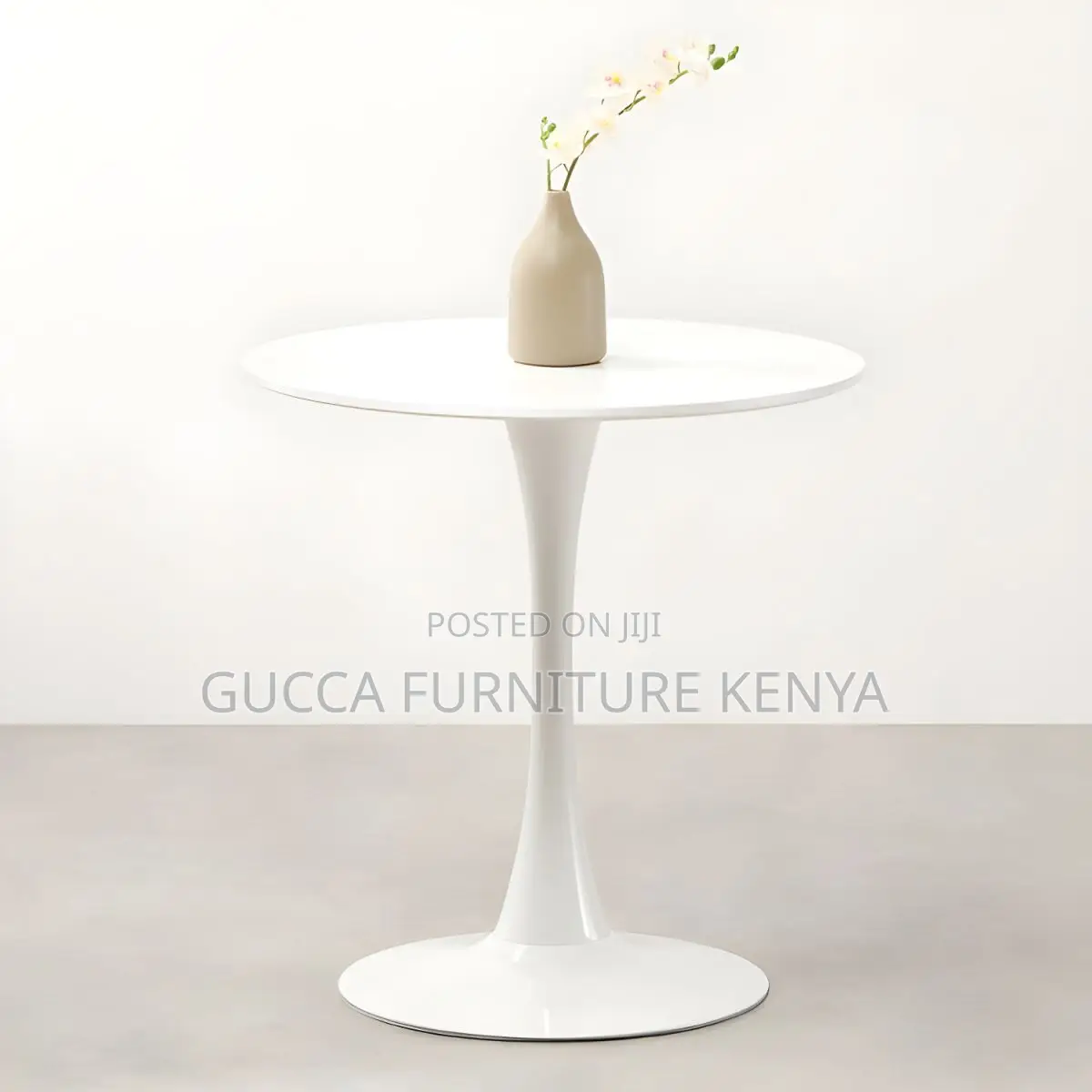 Dining Tables: White Modern Round Dining Table For Kitchen