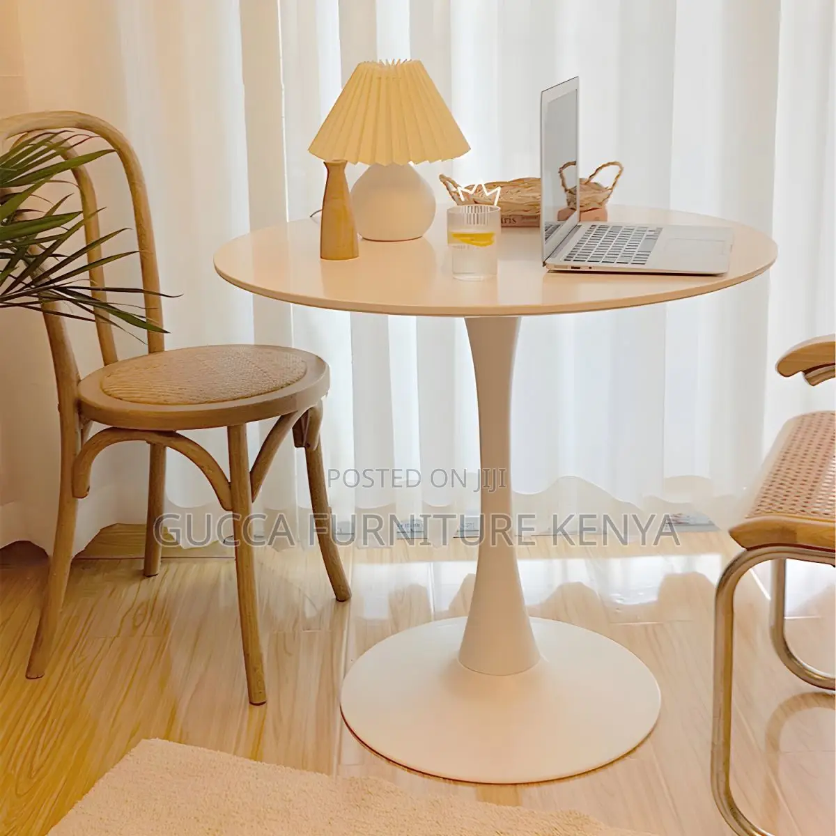 Dining Tables: White Modern Round Dining Table For Kitchen