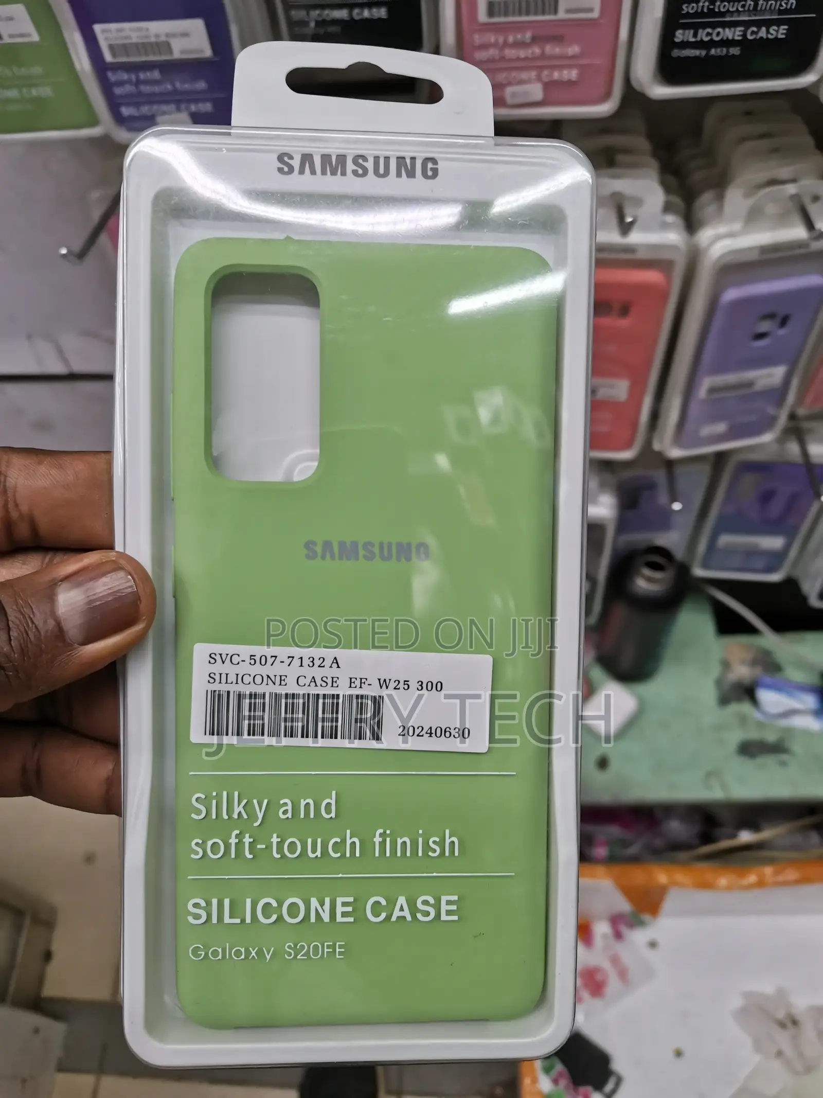 Galaxy S20 FE Case, Soft Silicone Rubber Shockproof -Green