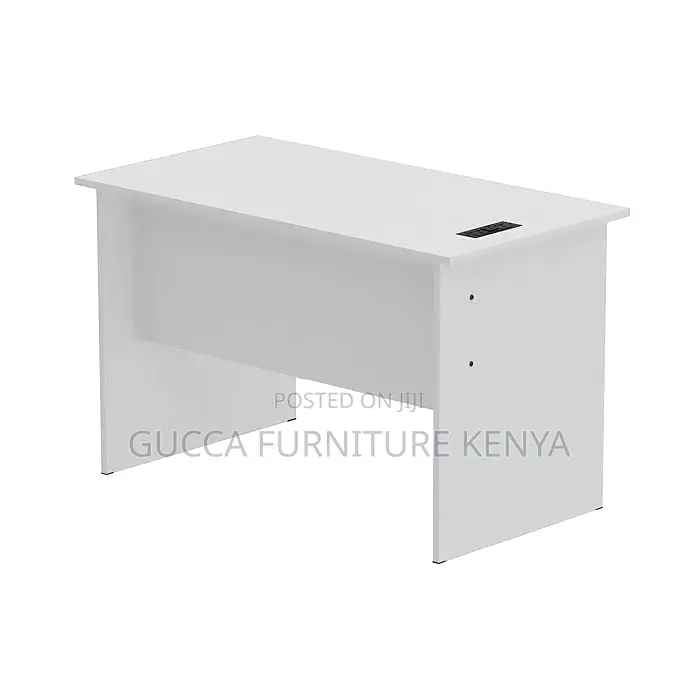 Office Furniture: White Wooden Study Writing Table