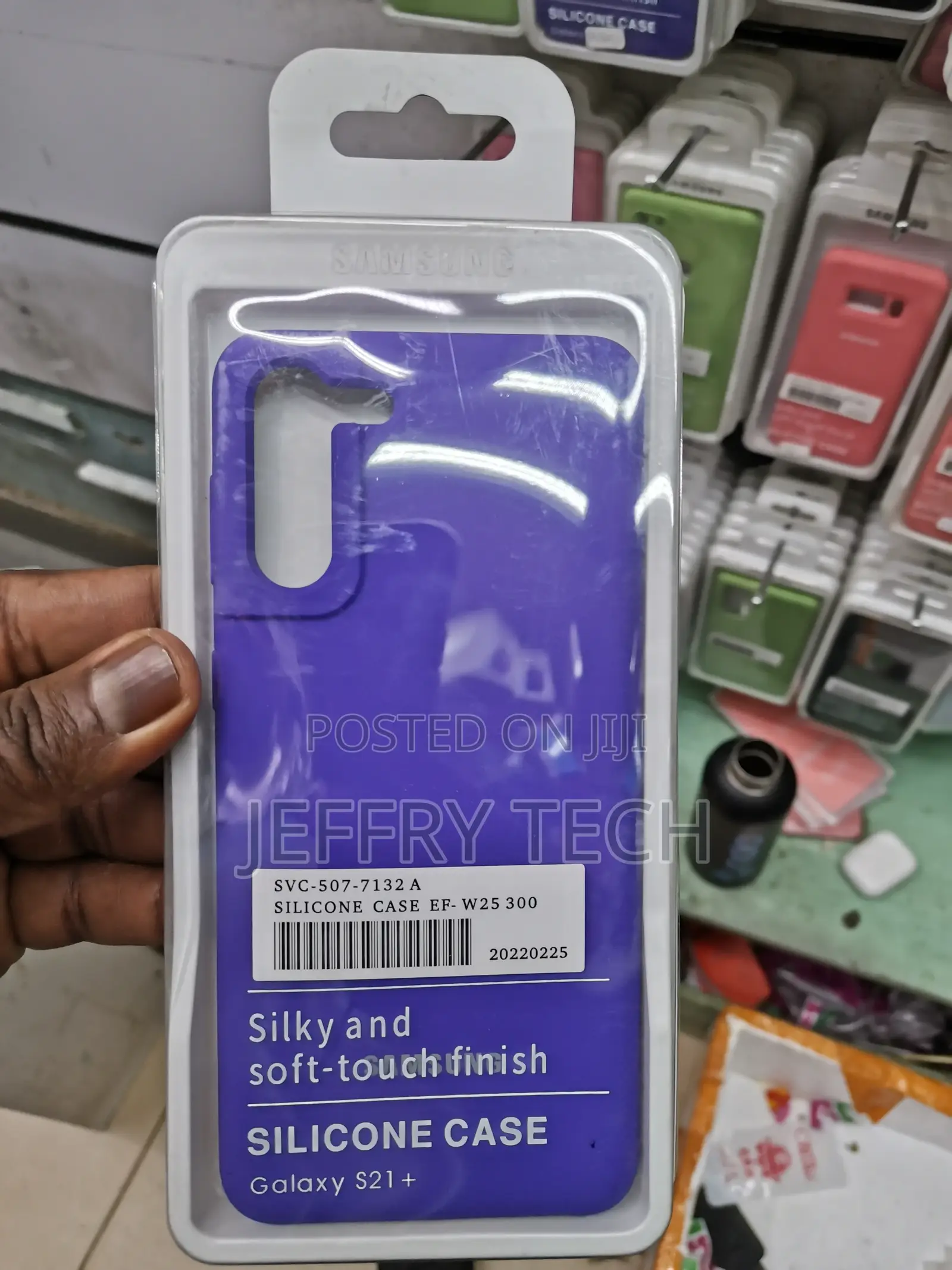 Soft Silicone Soft Touch Case for Samsung Galaxy S21+,Purple