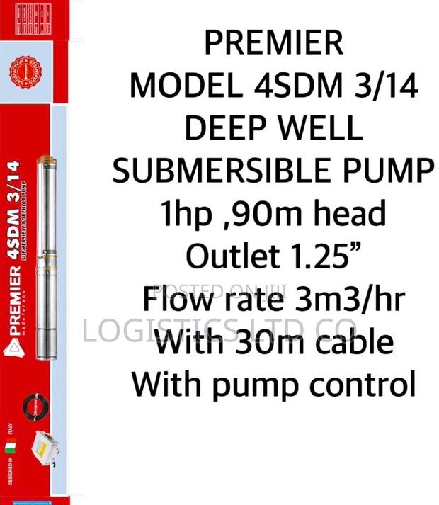 Premier Deep Well Pump 1hp 90m With Control