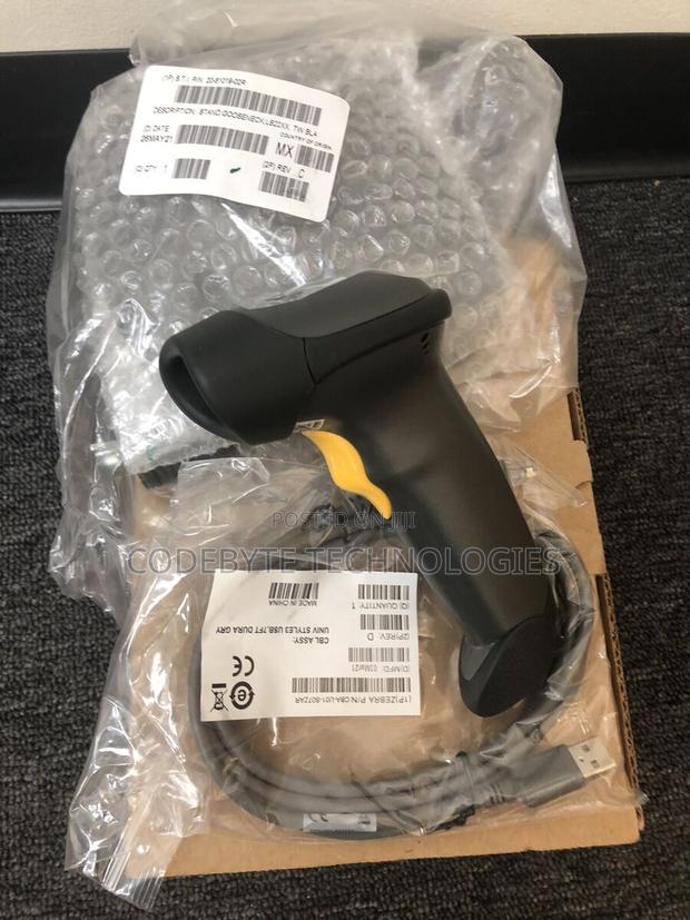 Zebra Symbol Barcode Scanner Kit LS2208 USB With Stand - thumbnail 3