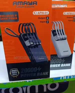 Amaya Power Bank 20000mah Fast Charging