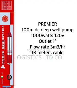 Premier 100m Dc Deep Well Pump 1000w 1inch