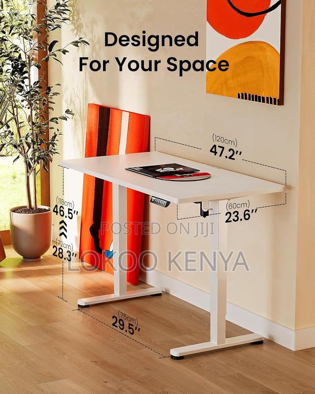 Office Desk: Modern Design Adjustable Height Stand Desk - thumbnail 4