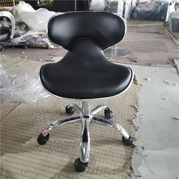 Manicure Pedicure Stool With Backrest