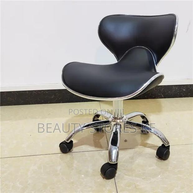 Manicure Pedicure Stool With Backrest - thumbnail 2