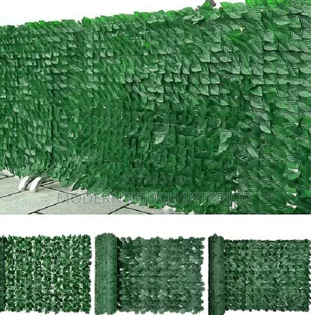 Lush Green Artificial Privacy Balcony Fence