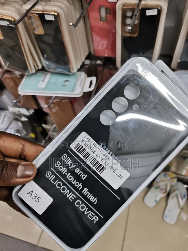 Soft Silicone Case for Samsung Galaxy A35 ,Shockproof-Black - thumbnail 2