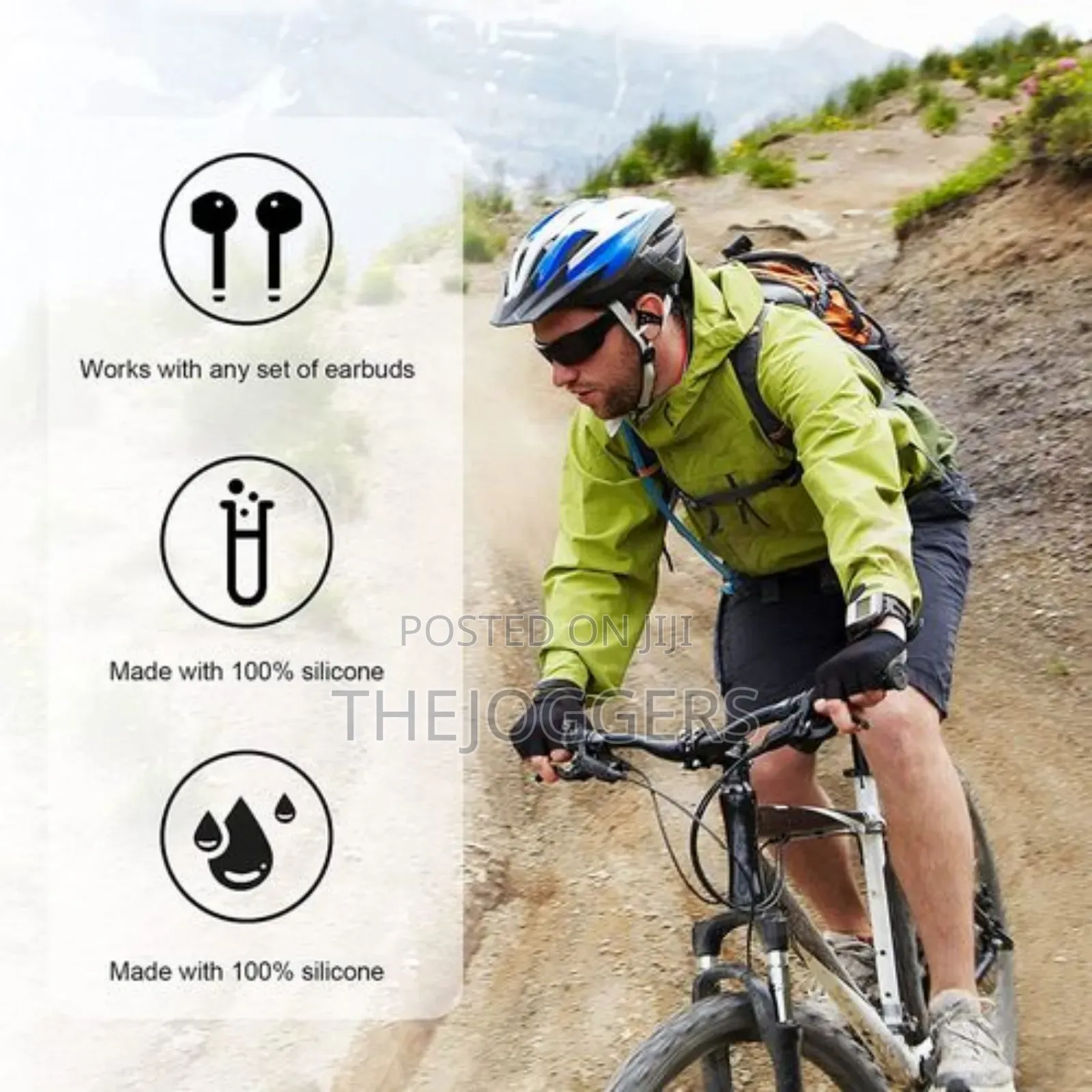 Earbud (1pair) Anti Falling Holder, Silicone Ear Hook Clip