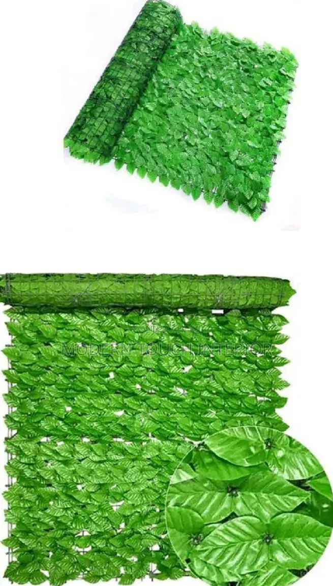 Green Leafy Artificial Privacy Fence