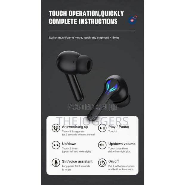 P86 Fast Pairing Sports Twsgaming Wireless-Bluetooth Earbuds - thumbnail 3