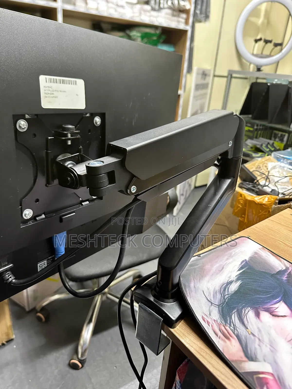 Ergonomic Single Arm Monitor Stand at KSH