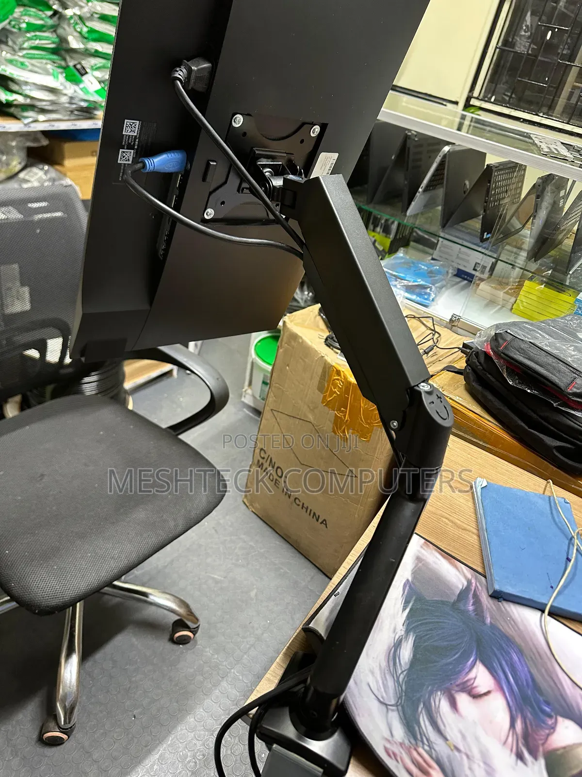 Ergonomic Single Arm Monitor Stand at KSH