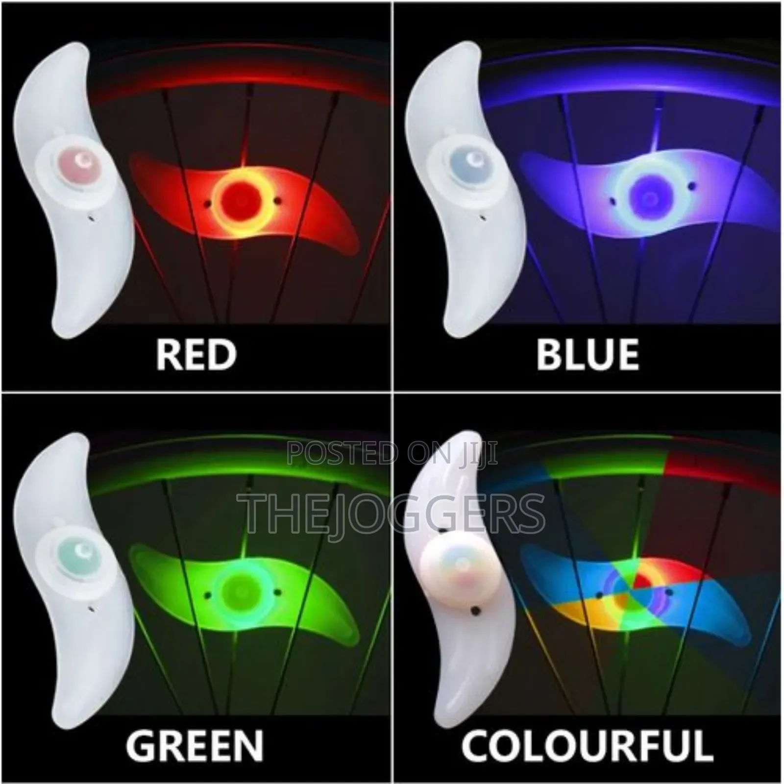 4 PCS Willow Shape Bike Wheel Waterproof Spoke LED Light