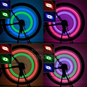 4 PCS Willow Shape Bike Wheel Waterproof Spoke LED Light