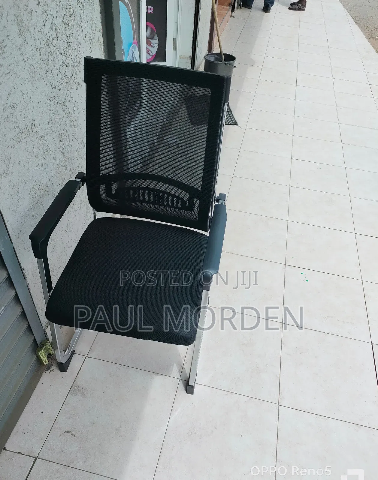 Office Black Waiting Chair