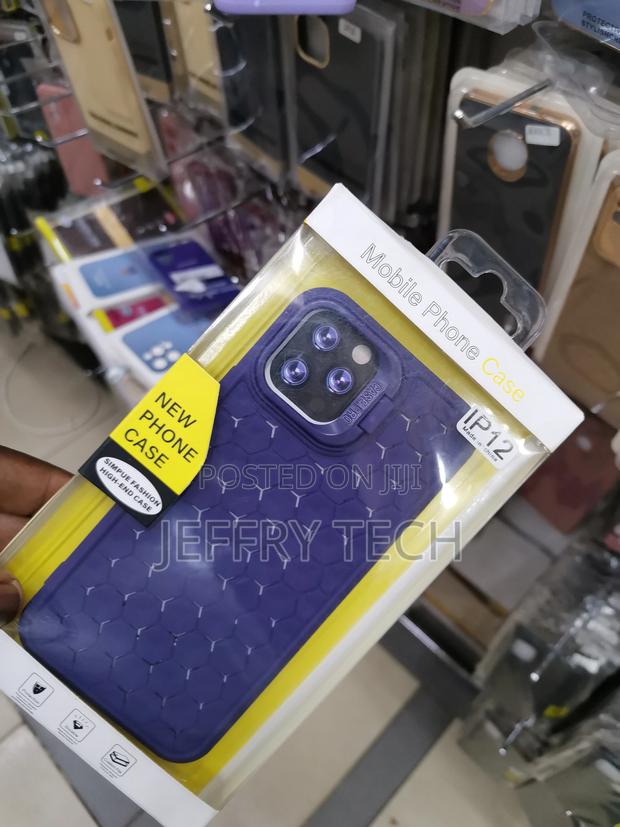 Apple iPhone 12 Pro Max Honeycomb Pattern Back Case-Purple - thumbnail 2