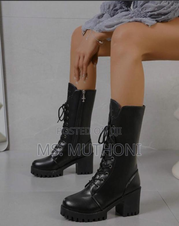 *Women's Elegant Mid-Height Boots* *Sizes-37 38 39 40 41 - thumbnail 4