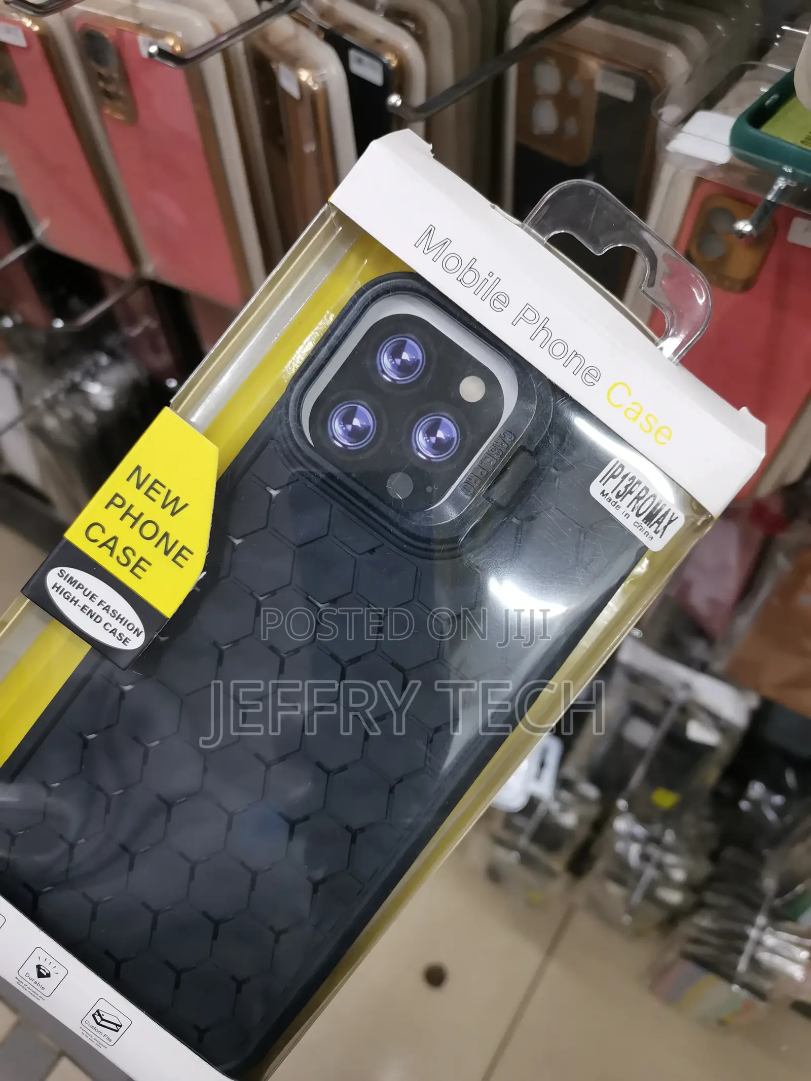 Honeycomb Shockproof Case for iPhone13 Pro Max -Black