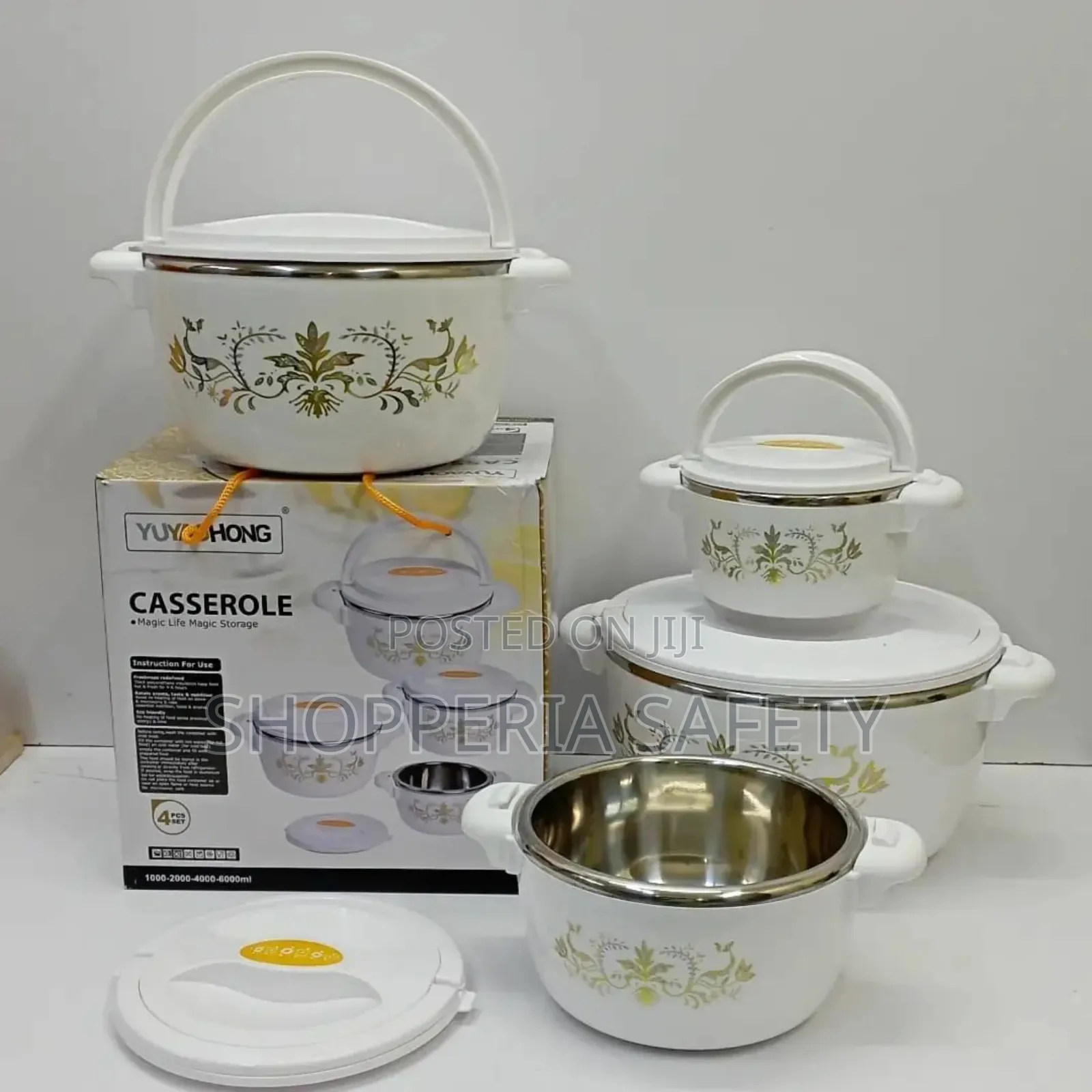 Casserole Hotpots With Lids 4pcs