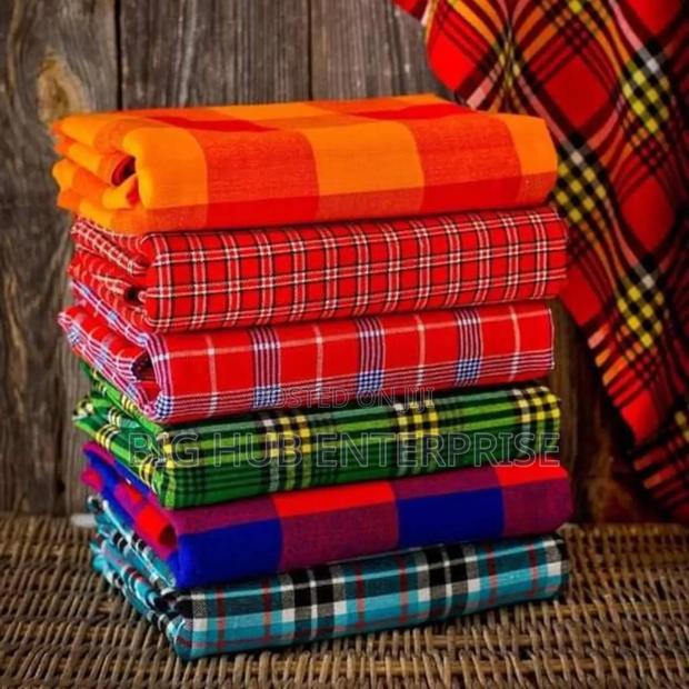 Maasai Wear Maasai Shuka Throw Blanket 