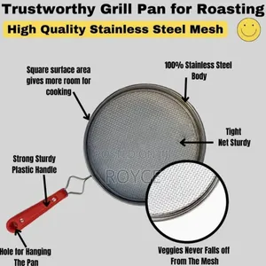 Paras Stainless Steel Roaster-Papad Jali