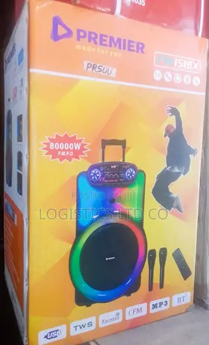 Premier Portable Karoeke Speaker With 2 Mics