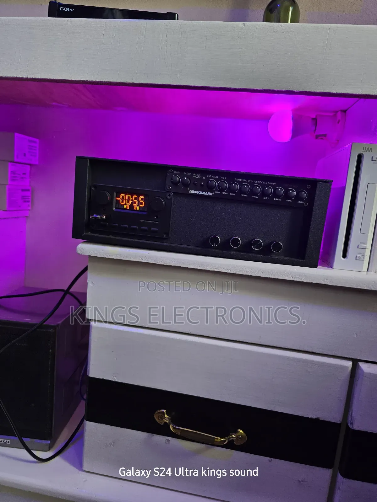Homemade Amplifier With Diginal Knob Face