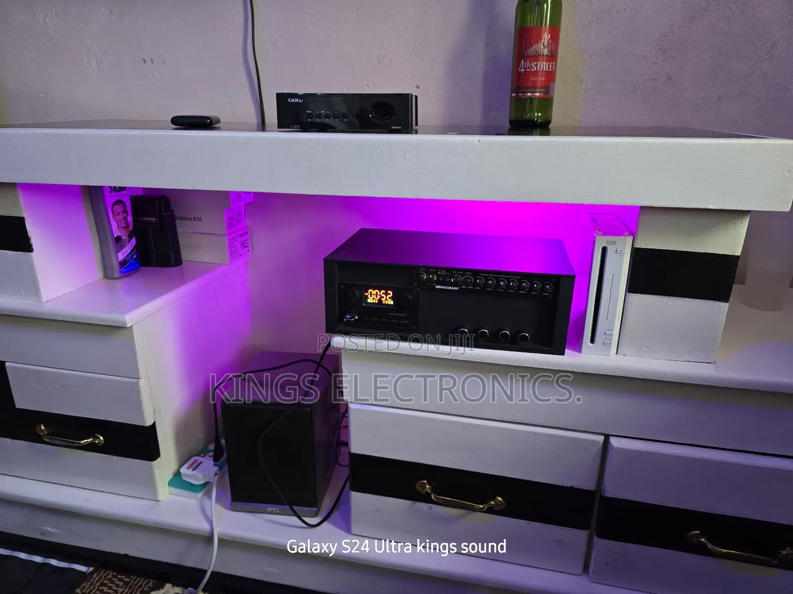 Homemade Amplifier With Diginal Knob Face