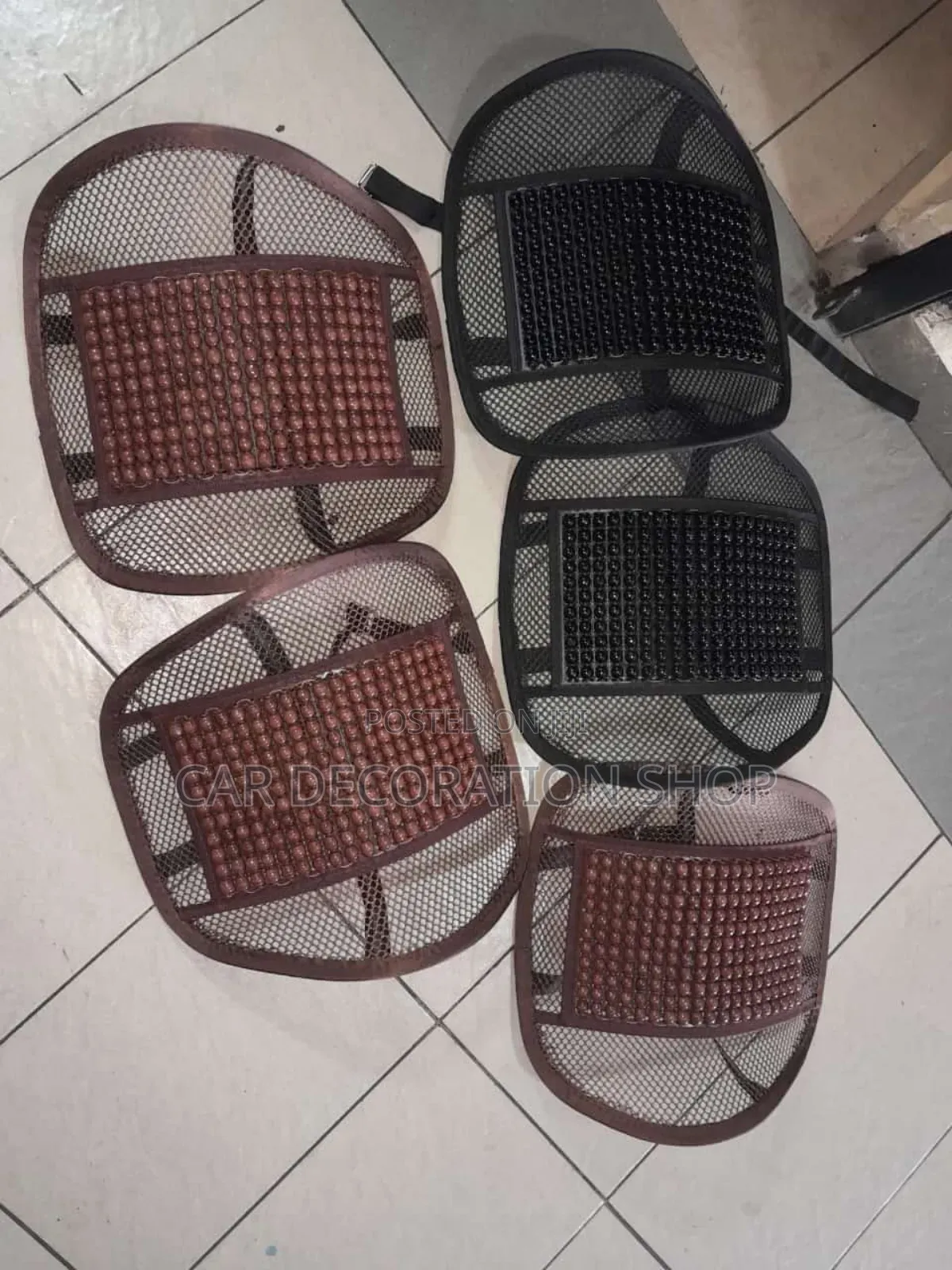 2pc Brown or Black Heavy Duty Backrest Seat Back Support