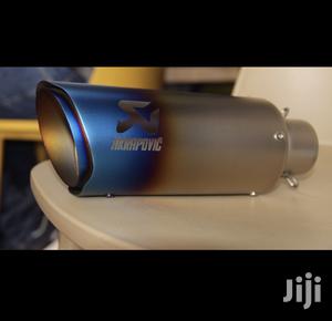 Akrapovic Motorcycle Exhaust Blue Titanium With Silver