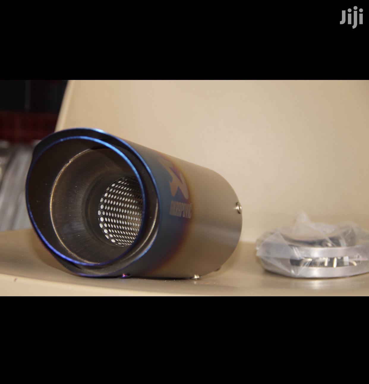 Akrapovic Motorcycle Exhaust Blue Titanium With Silver