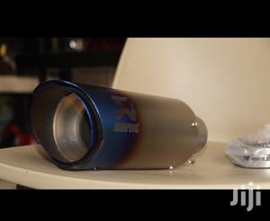 Akrapovic Motorcycle Exhaust Blue Titanium With Silver