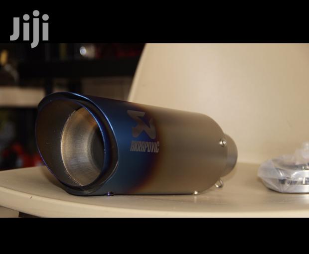 Akrapovic Motorcycle Exhaust Blue Titanium With Silver - thumbnail 3