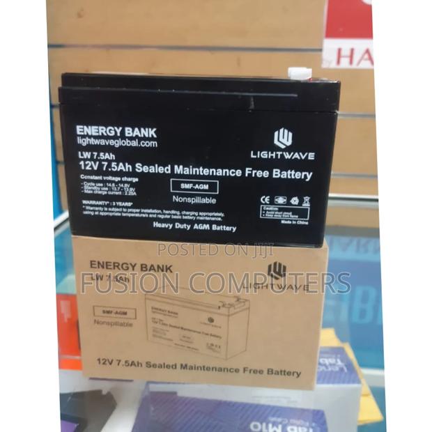 Lightwave UPS Battery 12V 7.5ah