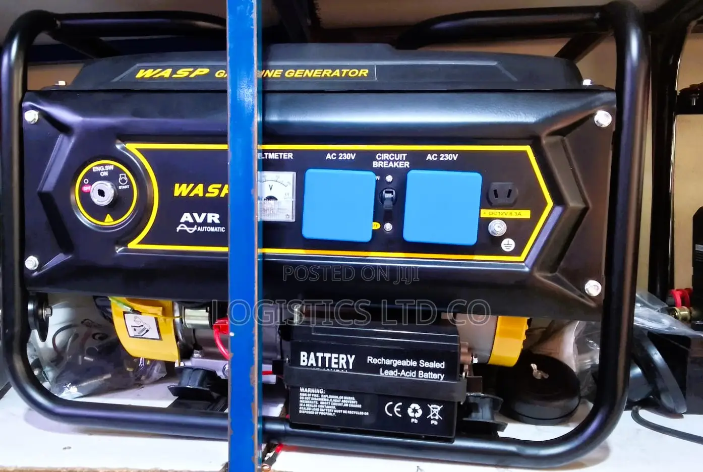 Wasp Petrol Generator 5.5 Kva With Rope and Key Start