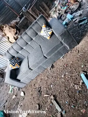 Grey Three Seater at Fair at New Vision Furnitures