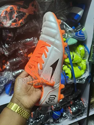 T90 Orange Soccer Boot Size 45
