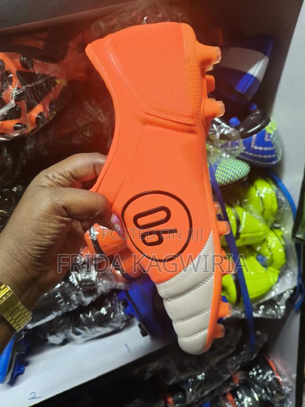 T90 Orange Soccer Boot Size 45