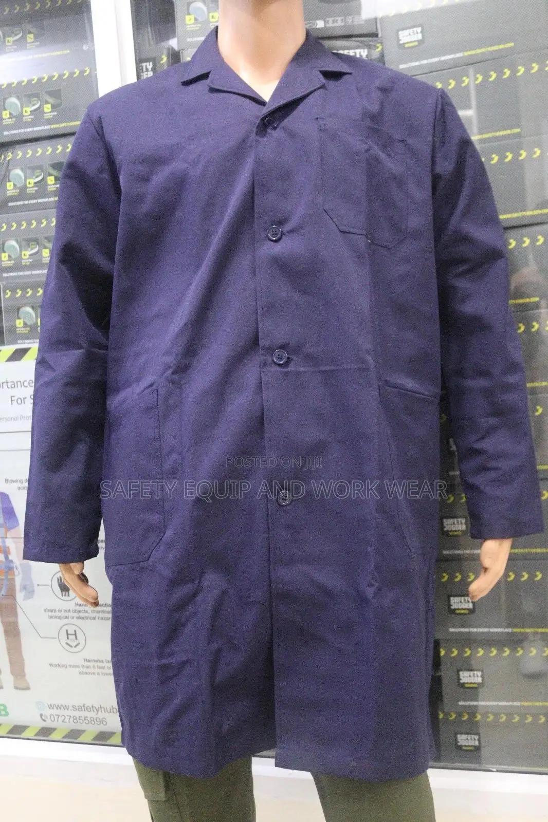 Dust Coat-navy Blue
