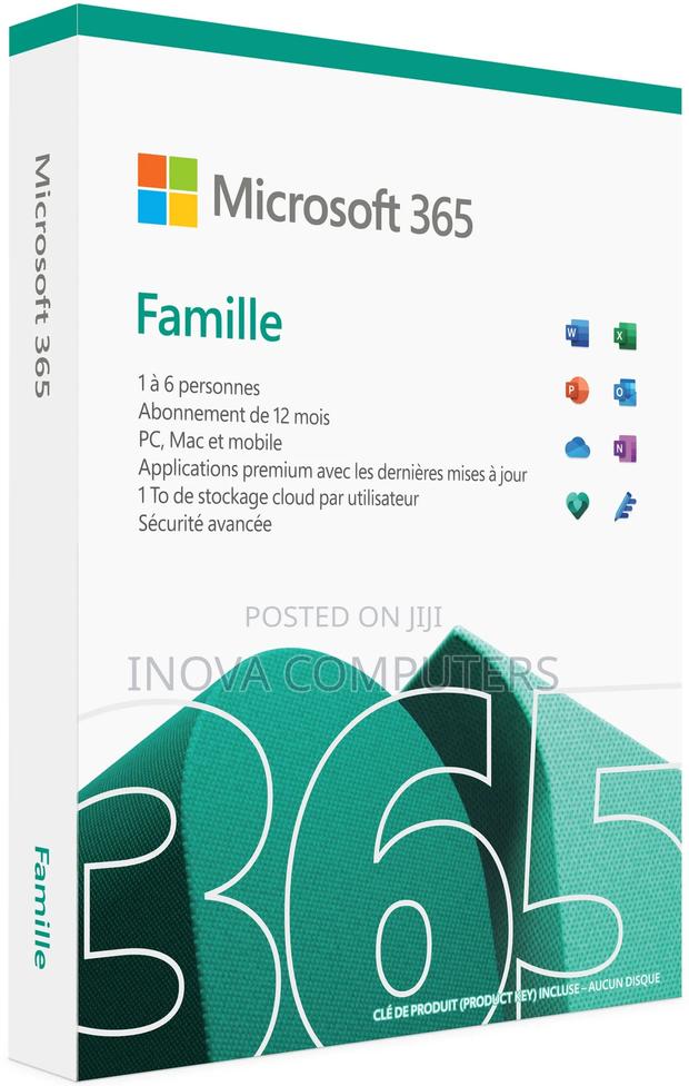 Microsoft Office 365 Family 1 Year Media Less (ESD) - 5 User
