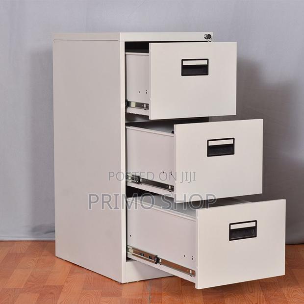 Office Cabinet :Steel 3-Drawers Storage Cabinet
